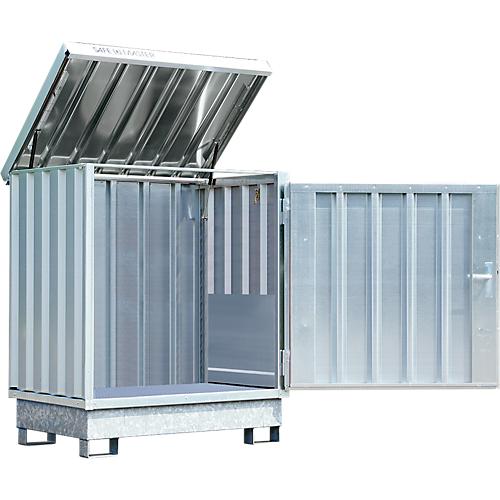 Gefahrstoffdepot Safe Master, Typ SM 2, Kapazität 2 x 200 l Fässer stehend, WGK 1-3, verzinkt