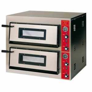 GGF Profi Pizzaofen 2 Backkammern, 8.4 kW, 900x735x750mm, für 8x Ø30cm Pizzen GGF Profi Pizzaofen 2 Backkammern, 8.4 kW, 900x735x750mm, für 8x Ø30cm Pizzen