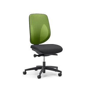 Giroflex Bürostuhl 353, ohne Armlehnen, Auto-Synchronmechanik, Muldensitz, 3D-Netz-Rückenlehne, grün/schwarz Giroflex Bürostuhl 353, ohne Armlehnen, Auto-Synchronmechanik, Muldensitz, 3D-Netz-Rückenlehne, grün/schwarz