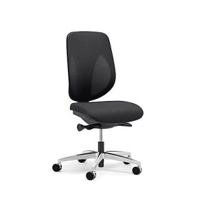 Giroflex Bürostuhl 353, ohne Armlehnen, Auto-Synchronmechanik, Muldensitz, 3D-Netz-Rückenlehne, schwarz/alusilber Giroflex Bürostuhl 353, ohne Armlehnen, Auto-Synchronmechanik, Muldensitz, 3D-Netz-Rückenlehne, schwarz/alusilber