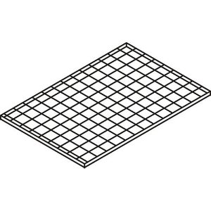Gitterrost-Fachebene, für Gefahrstoffdepot Safe Master, Maße 1200 x 800 mm
