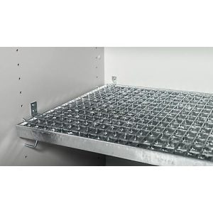 Gitterrost für asecos Sicherheitsschränke der Q30, Q90 und S90 Serie, Stahl, B 1036 x T 450 x H 30 mm, bis 180 kg Gitterrost für asecos Sicherheitsschränke der Q30, Q90 und S90 Serie, Stahl, B 1036 x T 450 x H 30 mm, bis 180 kg
