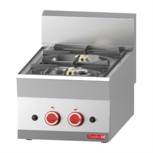 Gastro M Gasherd 2 Brenner, 400x650x280mm, 8,6kW Gastro M Gasherd 2 Brenner, 400x650x280mm, 8,6kW