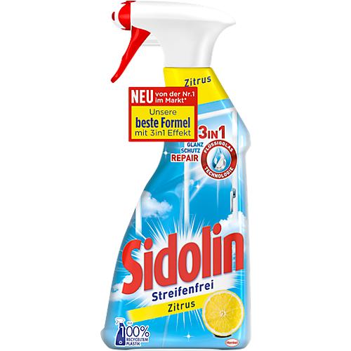 Glasreiniger Sidolin Zitrus, transparent, 10 Sprühflaschen mit jeweils 500 ml