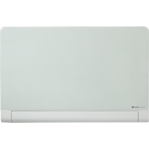 Glastafel Nobo Diamond, magnethaftend, abgerundete Ecken, m. 1 Stift u. 2 Magneten, 1000 x 560 mm