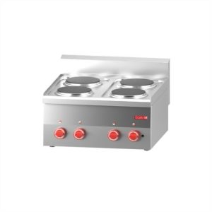 Gastro M Elektroherd, 4 Platten, 600x600x280 mm, 6 kW, 400V Gastro M Elektroherd, 4 Platten, 600x600x280 mm, 6 kW, 400V