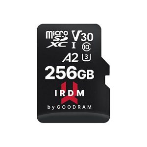 GOODRAM IRDM M2AA – Flash-Speicherkarte (microSDXC-an-SD-Adapter inbegriffen) – 256 GB – A2 / Video Class V30 / UHS-I U3 – microSDXC UHS-I GOODRAM IRDM M2AA – Flash-Speicherkarte (microSDXC-an-SD-Adapter inbegriffen) – 256 GB – A2 / Video Class V30 / UHS-I U3 – microSDXC UHS-I