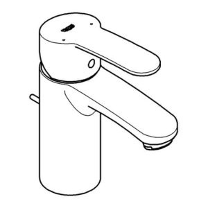 Grohe Einhand-Waschtischbatterie COSMOPOLITAN EUROSTYLE DN 15, EcoJoy 5,7 l/min SpeedClean Mousseur Zugstangen-Ablaufgarnitur 1 1/4″ chrom Grohe Einhand-Waschtischbatterie COSMOPOLITAN EUROSTYLE DN 15, EcoJoy 5,7 l/min SpeedClean Mousseur Zugstangen-Ablaufgarnitur 1 1/4″ chrom