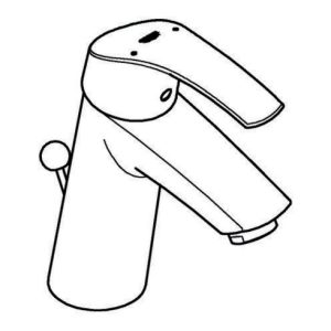 Grohe Einhand-Waschtischbatterie EUROSMART DN 15, M-Size Zugstangen-Ablaufgarnitur 1 1/4″ chrom Grohe Einhand-Waschtischbatterie EUROSMART DN 15, M-Size Zugstangen-Ablaufgarnitur 1 1/4″ chrom