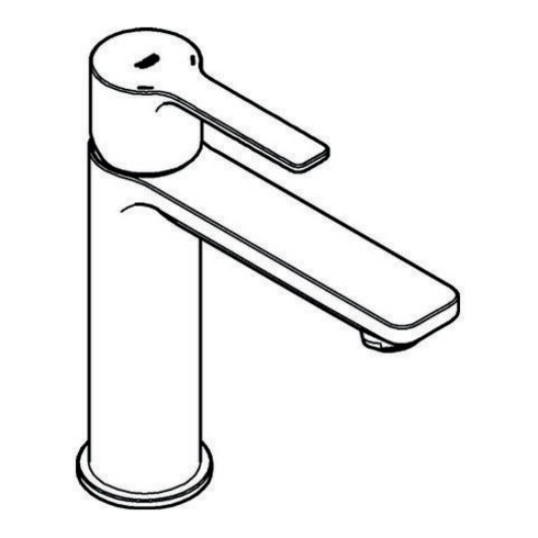 Grohe Einhand-Waschtischbatterie LINEARE DN 15, glatter Körper, 1 1/4" S-Size chrom