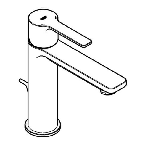 Grohe Einhand-Waschtischbatterie LINEARE DN 15 m Ablgrt 1 1/4Zoll S-Size chrom