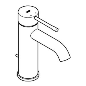 Grohe Einhand-Waschtischbatterie S-SIZE ESSENCE DN 15 Zugstangen-Ablaufgarnitur 1 1/4″ supersteel Grohe Einhand-Waschtischbatterie S-SIZE ESSENCE DN 15 Zugstangen-Ablaufgarnitur 1 1/4″ supersteel