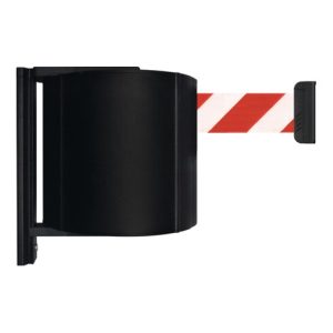 Gurtkassette D170xH215mm schwarz f.Gurt-L.22m rot/weiß z.Wm.VIA GUIDE Gurtkassette D170xH215mm schwarz f.Gurt-L.22m rot/weiß z.Wm.VIA GUIDE