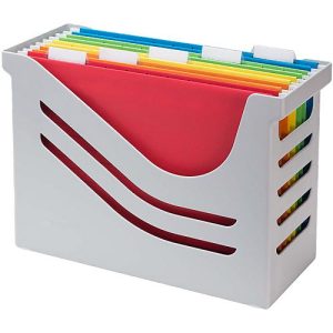 Hängeregisterbox Jalema Re-Solution A4 für 15 Hängemappen, inkl. 5 Mappen, grau Hängeregisterbox Jalema Re-Solution A4 für 15 Hängemappen, inkl. 5 Mappen, grau