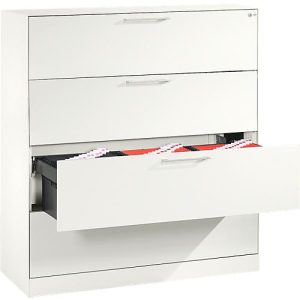 Hängeregistraturschrank ASISTO C 3000, 4 Schubladen, 3-bahnig, B 1200 mm, weiß/weiß Hängeregistraturschrank ASISTO C 3000, 4 Schubladen, 3-bahnig, B 1200 mm, weiß/weiß