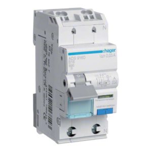 Hager FI/LS-Schalter 1P+N 6kA B-25A 30mA ADS925D Hager FI/LS-Schalter 1P+N 6kA B-25A 30mA ADS925D