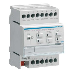 Hager Heizungsaktor 6fach KNX easy f. 24/230V TXM646T