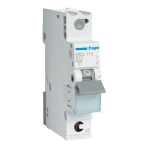 Hager Leitungsschutzschalter 1p. B-10A,6kA,1M QC MBS110 Hager Leitungsschutzschalter 1p. B-10A,6kA,1M QC MBS110