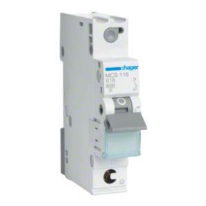 Hager Leitungsschutzschalter 1p. C-16A 6kA 1M QC MCS116 Hager Leitungsschutzschalter 1p. C-16A 6kA 1M QC MCS116
