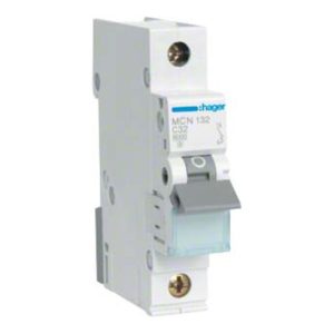Hager Leitungsschutzschalter 1pol. C-32A, 6kA MCN132 Hager Leitungsschutzschalter 1pol. C-32A, 6kA MCN132