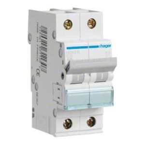 Hager Leitungsschutzschalter 2pol. C-16A, 6kA MCN216 Hager Leitungsschutzschalter 2pol. C-16A, 6kA MCN216