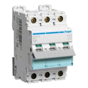 Hager Leitungsschutzschalter 3pol.,B-16A, 10kA, 3M NBN316 Hager Leitungsschutzschalter 3pol.,B-16A, 10kA, 3M NBN316