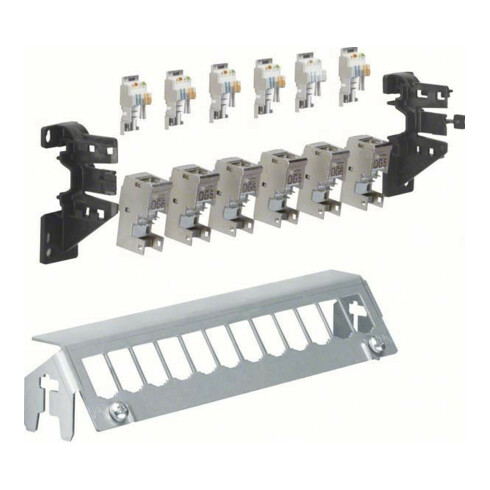 Hager Patch-Panel 12-fach mit 6xRJ45-Modulen FZ12MM