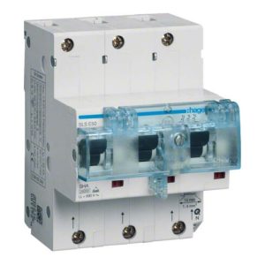 Hager SLS-Schalter 50A,3polig,E-Charak. HTN350E Hager SLS-Schalter 50A,3polig,E-Charak. HTN350E