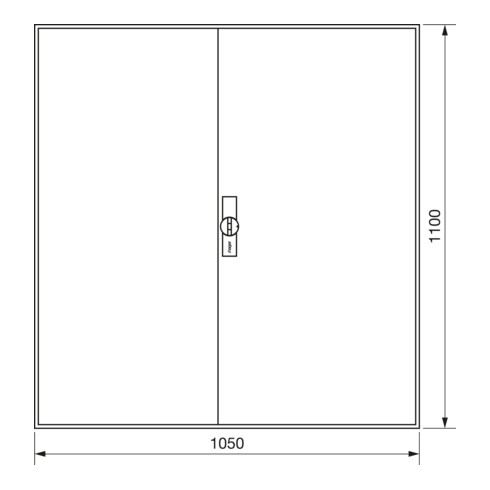 Hager Zählerschrank,universZ 1100x1050x160,IP44 ZB34ES