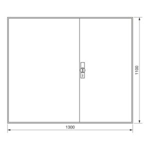 Hager Zählerschrank,universZ 1100x1300x205,IP44 ZB35S Hager Zählerschrank,universZ 1100x1300x205,IP44 ZB35S