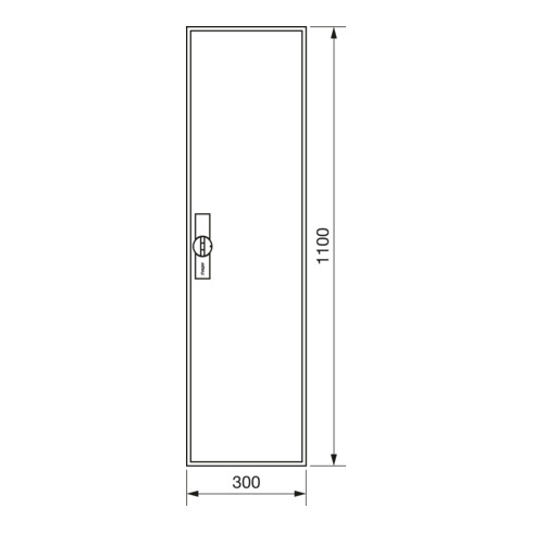 Hager Zählerschrank,universZ 1100x300x160,IP44 ZB31ES