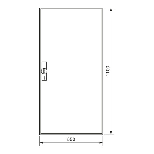 Hager Zählerschrank,universZ 1100x550x205,IP44 ZB32S