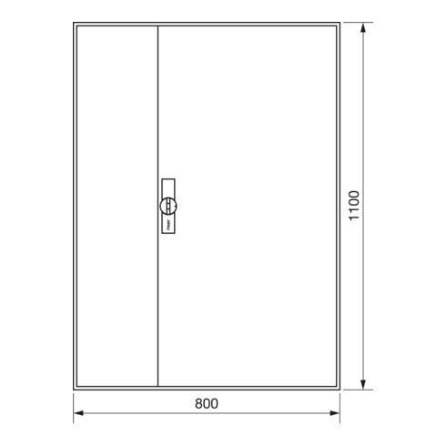 Hager Zählerschrank,universZ 1100x800x160,IP44 ZB33ES