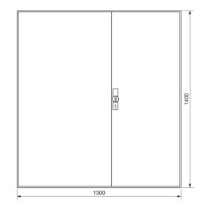 Hager Zählerschrank,universZ 1400x1300x205,IP44 ZB55S Hager Zählerschrank,universZ 1400x1300x205,IP44 ZB55S