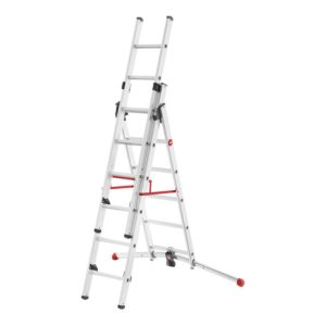Hailo S100 ProfiLOT, Aluminium Kombileiter 3-teilig, 2×6 + 1×5 Sprossen Hailo S100 ProfiLOT, Aluminium Kombileiter 3-teilig, 2×6 + 1×5 Sprossen