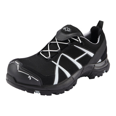 Haix Halbschuh schwarz/silber Black Eagle Safety 41.1 Low ESD, S1P, EU-Schuhgröße: 49