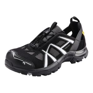 Haix Sandale schwarz/silber Black Eagle Safety 61 Low ESD, S1P, EU-Schuhgröße: 37