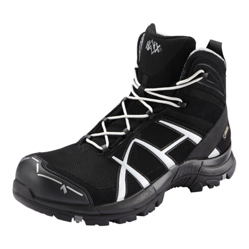 Haix Schnürstiefel schwarz/silber Black Eagle Safety 40 Mid ESD, S3, EU-Schuhgröße: 41