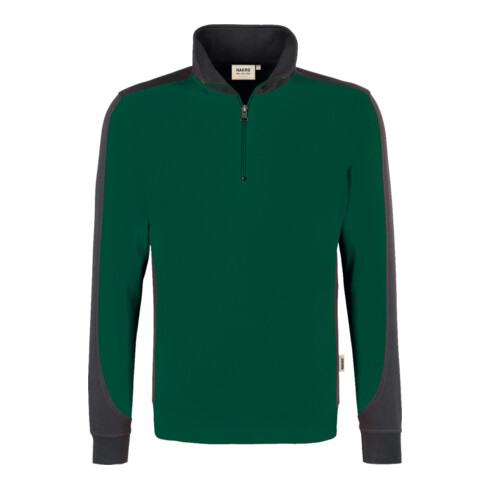 Hakro Zip-Sweatshirt Contrast Performance, tanne, Unisex-Größe: M