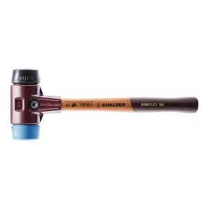 Halder Schonhammer SIMPLEX L.330mm Kopf-D.40mm weich/mittelh.HO TPE-soft blau/Gu.schw. Halder Schonhammer SIMPLEX L.330mm Kopf-D.40mm weich/mittelh.HO TPE-soft blau/Gu.schw.