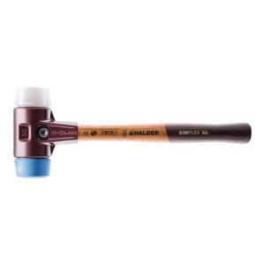 Halder Schonhammer SIMPLEX L.350mm Kopf-D.50mm weich/mittelh.HO TPE-soft blau/Superpl. Halder Schonhammer SIMPLEX L.350mm Kopf-D.50mm weich/mittelh.HO TPE-soft blau/Superpl.