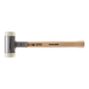 Halder Schonhammer Supercraft Kopf-D.20mm Hickory rückschlagfrei hart Nyl.weiß Halder Schonhammer Supercraft Kopf-D.20mm Hickory rückschlagfrei hart Nyl.weiß