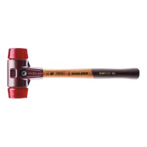 Halder SIMPLEX-Schonhammer mit Kunststoff-Einsätzen (rot) 30G mm Halder SIMPLEX-Schonhammer mit Kunststoff-Einsätzen (rot) 30G mm