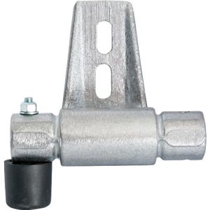 Halter für RegalLeiter-Rundrohr-Schienenanlage STABILO® Professional, mit Endanschlag links Halter für RegalLeiter-Rundrohr-Schienenanlage STABILO® Professional, mit Endanschlag links