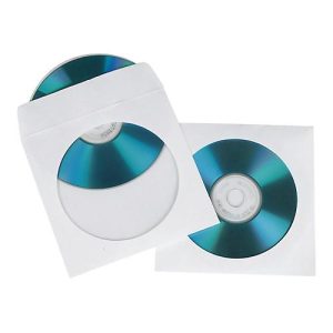 Hama CD-ROM Paper Sleeves – CD-Hülle – weiß (Packung mit 100)