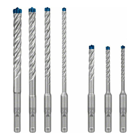 Hammerbohrersatz Expert SDS plus-7X 7-tlg.SDS Plus Ku.-Kass.m.Euroloch BOSCH