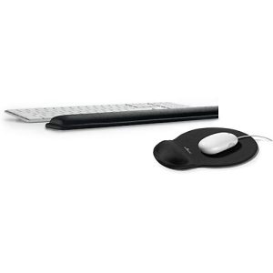 Handgelenkauflage + Mauspad Sparset, ergonomisch geformt, anthrazit Handgelenkauflage + Mauspad Sparset, ergonomisch geformt, anthrazit