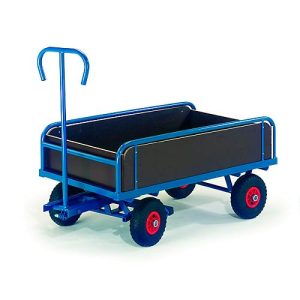 Handkarren mit Bordwänden, 2-Achser, 1130 x 635 mm Handkarren mit Bordwänden, 2-Achser, 1130 x 635 mm
