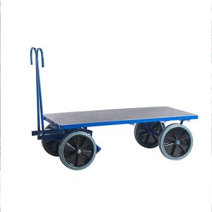 Handpritschenwagen, für den Innenbereich, ohne Bordwände, 1200 x 800 mm, Vollgummi Handpritschenwagen, für den Innenbereich, ohne Bordwände, 1200 x 800 mm, Vollgummi