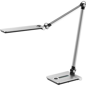 Hansa LED Tischleuchte Wave, 3000 – 5800 K, 8,5 W, stufenlos dimmbar, Memoryfunktion, 8,5 W, silber-gebürstet Hansa LED Tischleuchte Wave, 3000 – 5800 K, 8,5 W, stufenlos dimmbar, Memoryfunktion, 8,5 W, silber-gebürstet